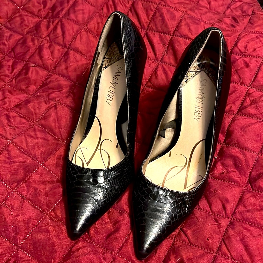 Sexy size 9 Black Sam & Libby stilettos!
